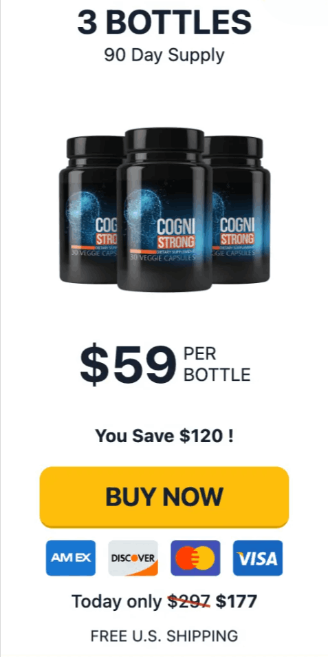 CogniStrong 3 bottle price